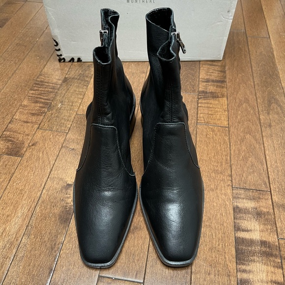 Botte en cuir noire - Picture 2 of 5